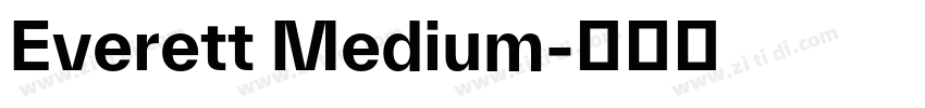 Everett Medium字体转换